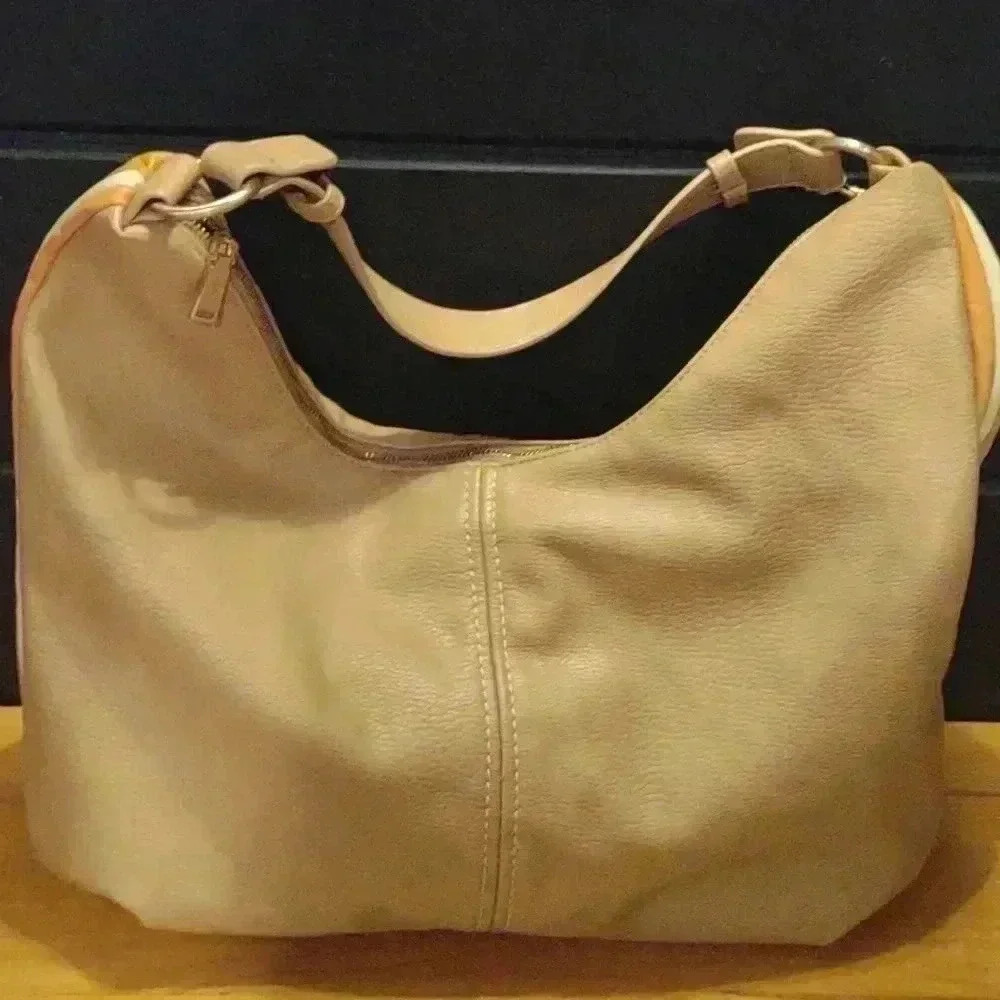 Anthropologie urban originals tan brown leather shoulder purse tote shoulder bag - Picture 4 of 6